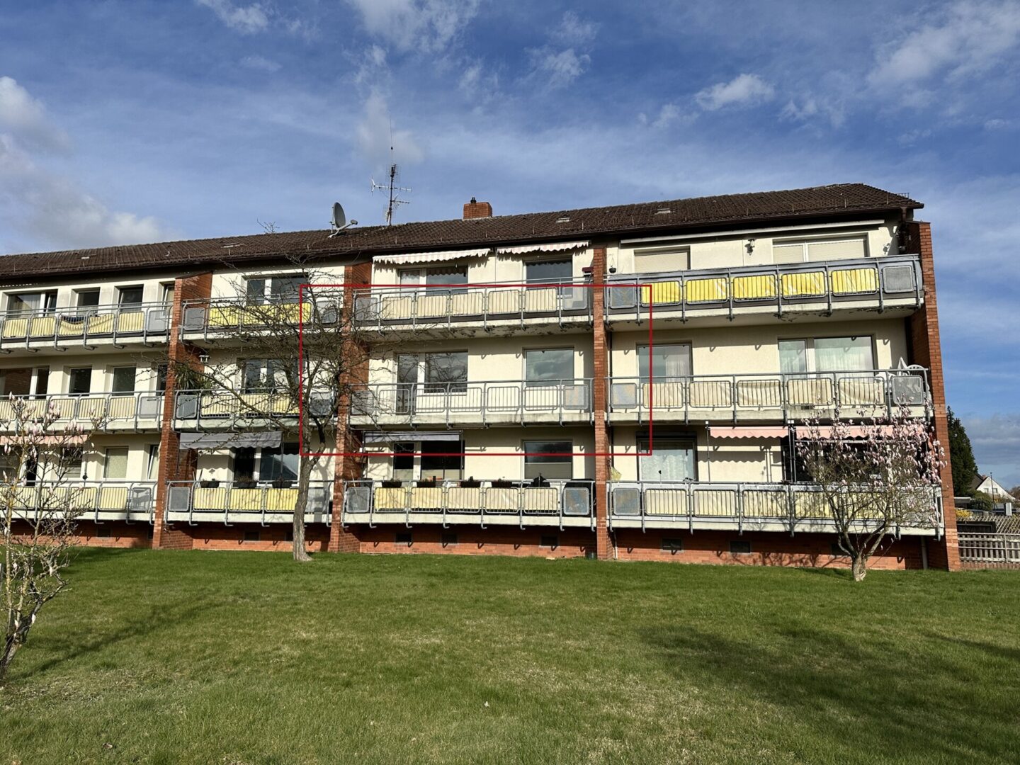 Wohnung markiert